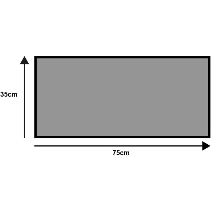 Килимок для дверей Raven Black, для використання всередині та зовні приміщень, можна прати, чорний (35x75 см) 40 x 60 см (прямокутний)