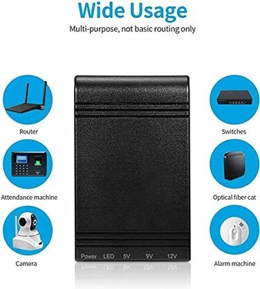 Міні-UPS Джерело безперебійного живлення, UPS 10400mAh акумуляторна батарея, резервне живлення/пауербанк 5V USB, 9V, 12V DC для WiFi роутерів, модемів, POE камер, телефонів сигналізації