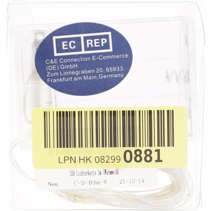 Світлодіодні казкові вогні, 3м 30LEDs дротяні мікро казкові вогні, прикраса на Хелловін казкові вогні на батарейках AA для вечірки