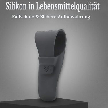 Дорожній чохол MOJOTIC для бритв, чохол для бритв, портативний силіконовий чохол для бритви, захисний чохол для бритви, ідеально підходить для зберігання та транспортування бритви (сірий)