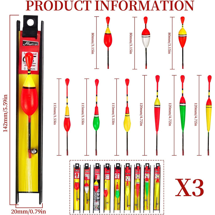 Набір для поплавкової риболовлі 27 шт. Набір для поплавкової риболовлі з грузилом, волосінню та гачками (5, 7, 9) Аксесуари для риболовлі Поплавці для лову грубої риби Форель Судак, ідеально підходить для озера, річкового струмка