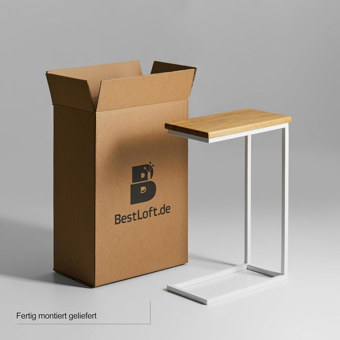 Маленький приставний столик-диван Чорно-білий дерев&39яний столик для ноутбука С-подібний столик для дивана Приставний столик піднос дубовий столик-ліжко тумбочка тумбочка високий столик для ноутбука для дивана маленький столик для вітальні (CWH) каркас б