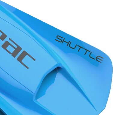 Ласти SEAC Unisex-Adult Shuttle Flex короткі, виготовлені з 100 силікону, розмір 43/44, світло-блакитні