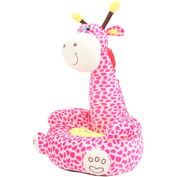 Дитяче крісло Cryfokt з мультфільмами, м&39яке незалежне космічне крісло, кришталевий оксамитовий матеріал для дому, дитячої кімнати, плюшеве крісло для малюків (рожевий олень)