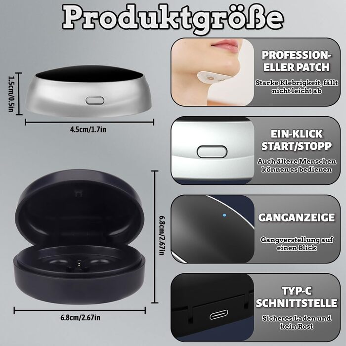 Заглушка від хропіння, пристрої проти хропіння, пристрій проти хропіння Sleep Ease, магнітний пристрій Sleepease з 3-швидкісним режимом для покращення якості сну та зняття втоми (B)