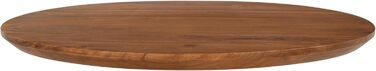 Кругла стільниця SAM Brasilia 90 x 90 см Масив акації Колір горіх Швейцарський край Легка в догляді дерев&39яна стільниця своїми руками Підходить для обідніх/барних столів/кухонь 90 x 90 см кольору горіха