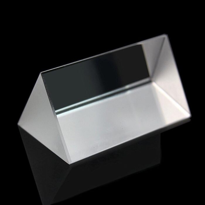 Оптичне скло потрійна трикутна призма Фізика Навчальний світловий спектр 5см / може відображати сім кольорів сонячного світла