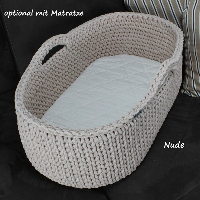 Кошик Moses для малюків, в&39язаний гачком, ексклюзивний дитячий кошик ручної роботи, мобільне дитяче ліжечко для новонароджених, вибір кольорів від 199.00