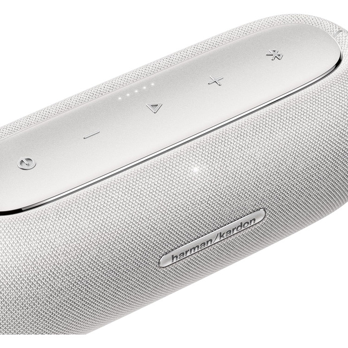 Колонка Harman Kardon Luna сірого кольору - Портативна, водонепроникна Bluetooth-колонка - До 12 годин роботи від акумулятора сіро