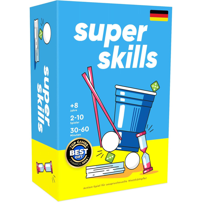 Німецька - Весела гра для дітей, підлітків та дорослих - Ігри для вечірок з різноманітними викликами для хлопчиків та дівчаток - Настільна гра