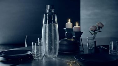 Скляна пляшка SodaStream 1 л, підходить для SodaStream DUO & E-DUO, 1 упаковка, прозора
