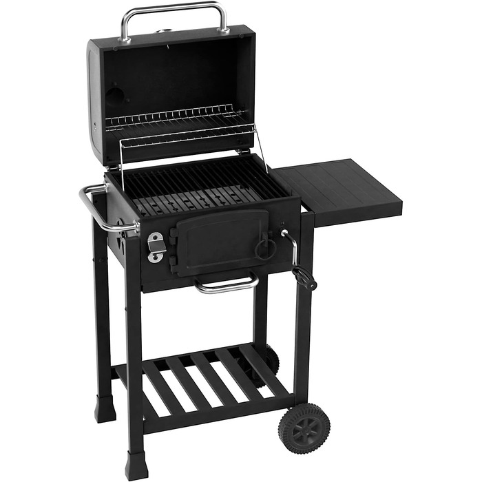 Мобільний гриль-коптильня для барбекю з деревним вугіллям HERO Grill