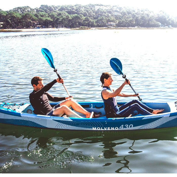 Каяк та каное Spinera Molveno для 1 та 2 осіб надувний технологія дропстібка стабільний та легкий для універсального використання, туризму також доступний у комплекті з сидіннями Molveno 430 (2 особи)