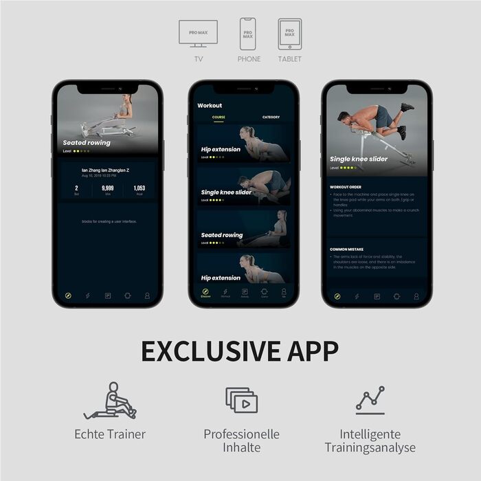 Гребний тренажер WONDER CORE 4-в-1 для домашнього використання, тренажер для жиму ногами, тренажер для пресу та римський тренажер для кардіо та силових тренувань Компактний, тренування всього тіла, до 242 кг