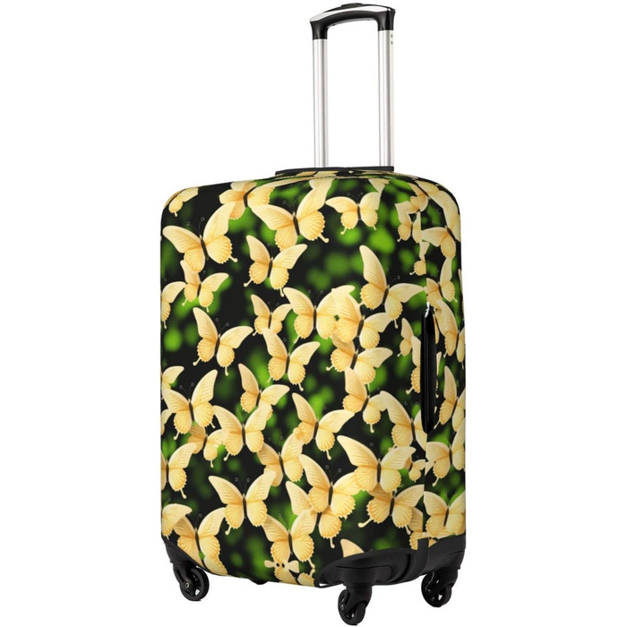 Чохол для валізи Метелик, міцний захист для багажу розміру XL (45.7-81.3 см), чорний