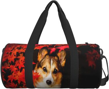 Дорожня сумка з милим коргі, спортивна сумка для чоловіків та жінок