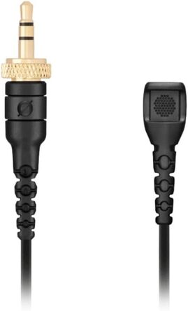 �DE Lavalier II Високоякісний затискний мікрофон для трансляцій, відеозапису, створення контенту та студійного використання (чорни