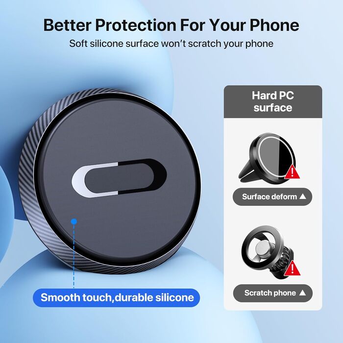 Автомобільний магніт для тримача мобільного телефону MiracaseВисокоміцний сталевий подвійний гачок Автомобільний тримач для мобіль