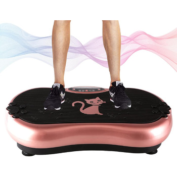 Тренажер RIEJIN 4D Vibration Plate, 99-рівнева силова пластина з пультом дистанційного керування та Bluetooth, вібраційна платформа для тренування всього тіла для схуднення/реабілітації