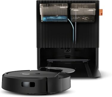 Робот-пилосос 2-в-1 зі станцією - самоочищення/заповнення та очищення швабри - мапує та запам'ятовує навколишнє середовище - розпі