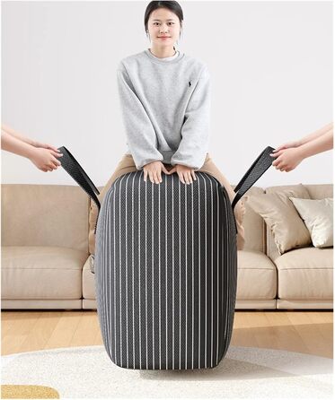 Велика місткість сумки для зберігання одягу, складна ковдра, контейнер для організації спальні, шафа (чорний-L), 3 шт.