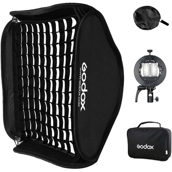 Складна сітка Softbox S2 S-Type Кронштейн Bowens Mount для спалаху Speedlite Камера Спалах Фотостудія Portait Photography (SGGV8080), 80x80