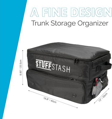 Органайзер для гольф-багажника GolfStash з відділеннями для взуття, перегородками, зберіганням для футболок, рукавичок, м'ячів та іншого для зручного транспортування аксесуарів в авто чи позашляховику чудовий подарунок для гольфіста