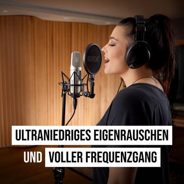 �DE NT2-A Універсальний конденсаторний мікрофон з великою діафрагмою зі змінною полярністю, попереднім ослабленням і фільтром висо