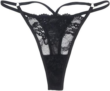 Сексуальні стрінги для жінок, мереживо великих розмірів, міні-струни, тонкі прозорі еротичні трусики, білизна, жіноча нижня білизна, пишні стрінги, T-подібне зображення, бікіні з низькою талією, хіпстерські чорні, розмір S