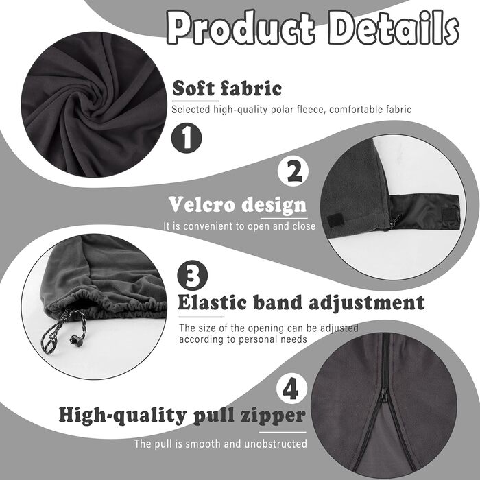 Теплий вкладиш для спального мішка, підходить для кемпінгу та походів на свіжому повітрі, портативний флісовий спальний мішок з антипілінговим покриттям, сірий.