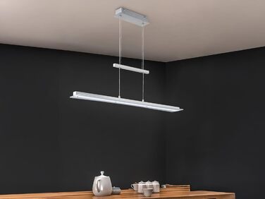 Стеля LED-підвіс Reality Leuchten Smash R32421107, матовий нікель, біле скло, 18 Вт