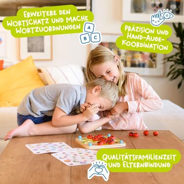 Дерев&39яна гра на пам&39ять для дітей віком від 3 років - Навчальна настільна гра з 10 веселими візерунками - Пам&39ятка Монтессо