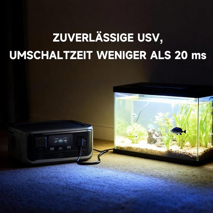 Портативна електростанція ALLPOWERS VOLIX P300 із сонячною панеллю SE100, сонячним генератором на LiFePO4 акумуляторі ємністю 256 Втгод із сонячною панеллю 100 Вт, синусоїдальним змінним струмом потужністю 300 Вт, портом USB-C PD100 Вт для кемпінгу та под