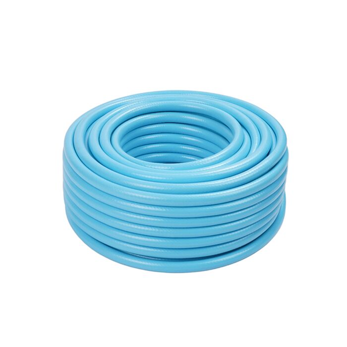 Шланг садовий Relaxdays, на вибір довжини, універсальний водопровідний шланг 1/2, стійкий до УФ-випромінювання та погодних умов, PP, світло-блакитний, 50 м