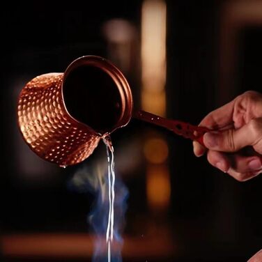 Турецька грецька арабська кавоварка Кавоварка з молотом Турецька мідна кавоварка Кавоварка з дерев'яною ручкою Турецька кавоварка