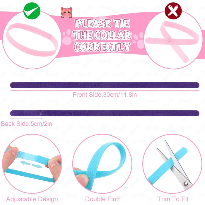 Комплект нашийник та повідця для собак JieyueJewelry (36 шт.), з швидкознімною застібкою, регульований, з дизайном Відбитки лап, м'який нейлоновий нашийник для цуценят та маленьких собак