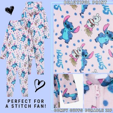 Кігурумі Disney Стич, суперм'який фліс, з капюшоном 7–8 років