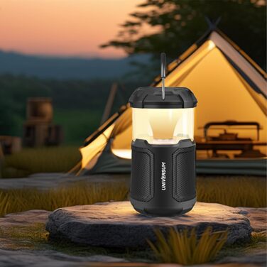 Вулична Bluetooth-колонка з підсвічуванням та зовнішнім акумулятором - 20 Вт, SD-карта, AUX-IN - акумулятор 10000 мАг - світлодіодний кемпінговий ліхтар з Bluetooth-колонкою - світлодіод з регульованою яскравістю, 2300 люкс - всепогодний, 300 -