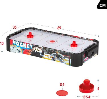 Настільний аерохокей Color Baby Air Hockey Tisch Pro Championship – 74×36 см