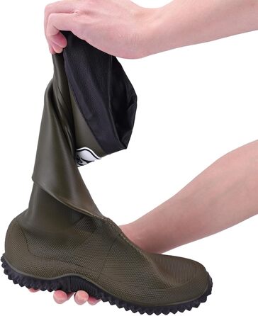 Гумові чоботи JOMIX унісекс для жінок та чоловіків, складні високі дощовики, водонепроникні, нековзні, легкі ПВХ чоботи, садові дощовики, розмір 40/41 EU, зелені