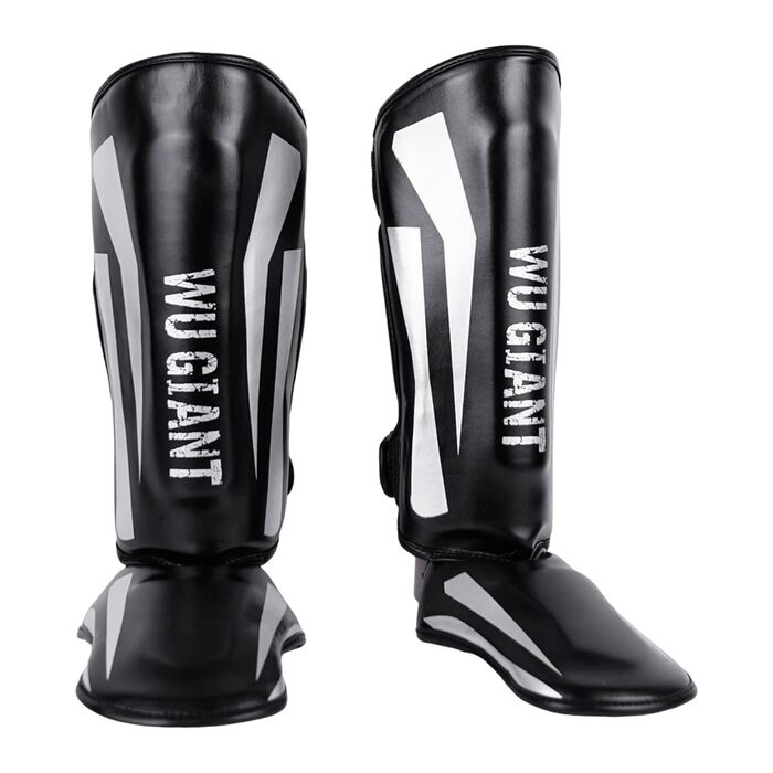 Щитки для кікбоксингу, товсті щитки для гомілок SGZIOO із захистом підйому стопи, регульовані, для муай-тай, ММА, боксу, кікбоксингу, тренувань з бойових мистецтв