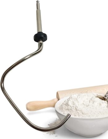 Світло-блакитний гачок для тіста 2666 для кухонного комбайна Bosch I Змінний гачок для тіста підходить для Bosch MUM4 і MUM5 I Гачок для тіста з нержавіючої сталі для кухонного комбайна I Аксесуари Bosch MUM4/MUM5 I Запасна частина кухонного комбайна