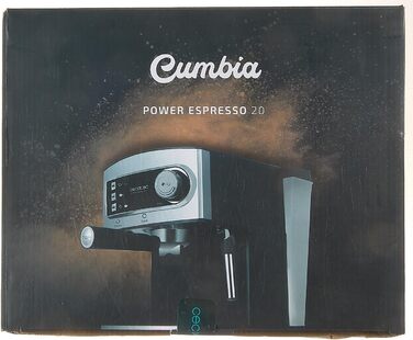 Еспресо-машина Cecotec Cumbia Power Espresso 20 Barista Aromax. Потужність 2900 Вт, 2 системи опалення, насос під тиском 20 бар, манометр, подвійний тримач фільтра на виході та 2 фільтри (базовий)