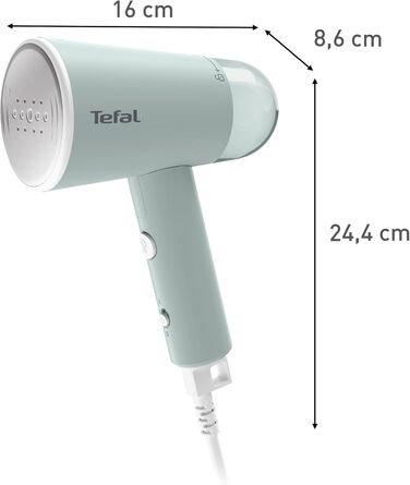 Парова щітка Tefal Origin Travel DT1034 Потужність подачі пари Складана Готова до використання за 25 секунд 20 г / хв Не потребує
