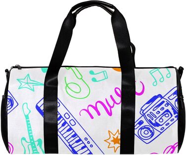 Спортивна сумка, маленька дорожня сумка, сумка для йоги, з музичним принтом, сумка для фітнесу на відкритому повітрі, сумка-тоут