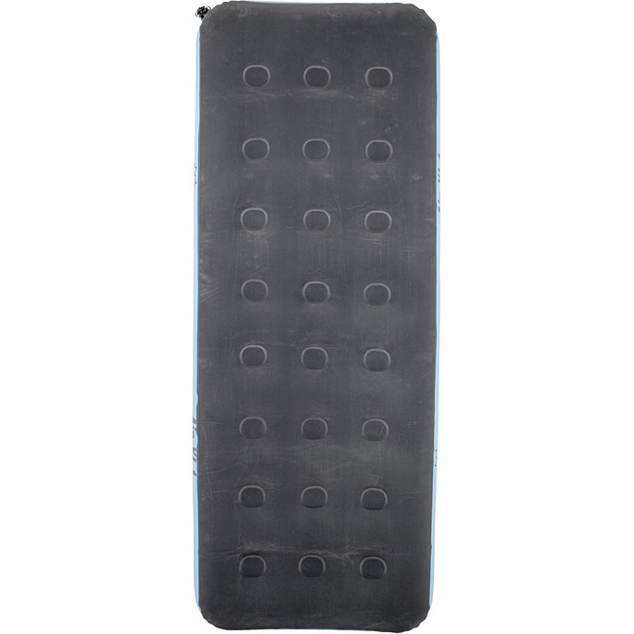 Надувний матрац Bo-Camp, велюр, Air-XL, 1 особа - 200 x 78 x 23 см, зелений/сірий