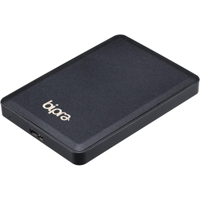 Ультратонкий зовнішній жорсткий диск з USB 3.0, NTFS, чорний, від Bipra 1000GB 1TB