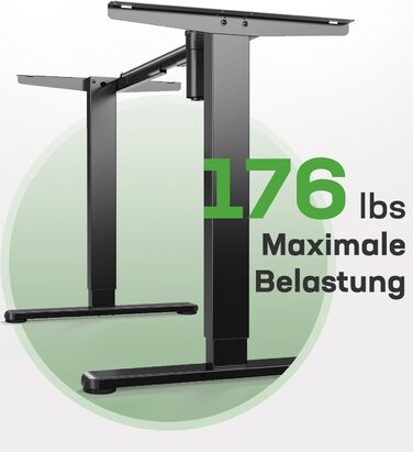 Каркас столу Marsail з регульованою висотою, електричні ніжки столу з потужним двигуном, максимальне навантаження 176 фунтів, для різних робочих столів, регульовані ніжки столу, лише каркас