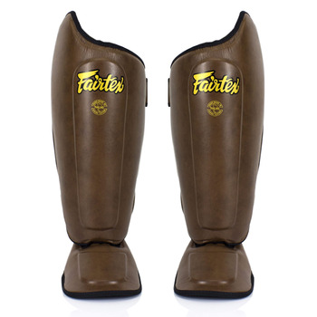 Щитки для гомілок Fairtex Muay Thai SP8 для Muay Thai MMA K1 M коричневі