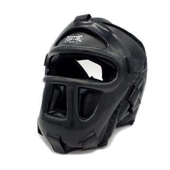 Захист голови, щиток для обличчя, шолом для крав-мага, SV, з сіткою для самооборони, захист обличчя, боксерський шолом, носовий захист, спаринг, чоловіки, жінки, S/M, чорний